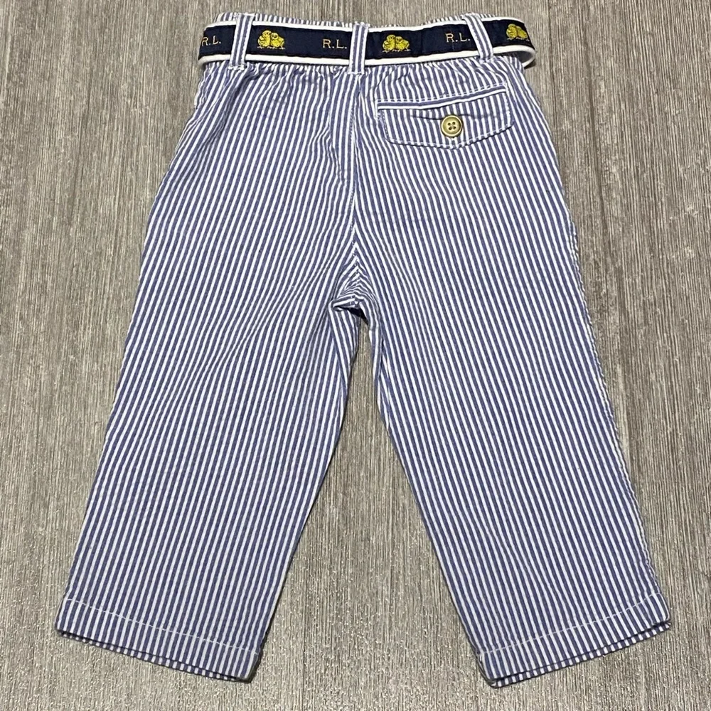 Ralph Lauren Toddler Pinstripe Belted pants